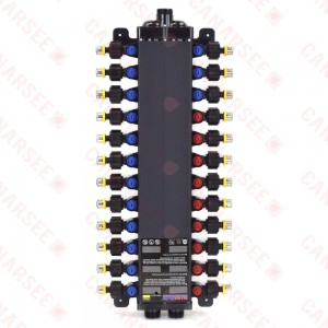 24-Port, 1/2" PEX Press ManaBloc Manifold, (9) Hot, (15) Cold