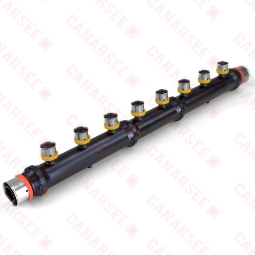 8-Port PEX Press Manifold, Open, 1" x 1" x 1/2"
