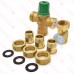 Taco 3/4” Union Threaded Mixing Valve w/ Temperature Gauge (Lead-Free), 85F-175F