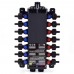 14-Port, 1/2" PEX Crimp ManaBloc Manifold, (6) Hot, (8) Cold 14-Port, 1/2" PEX Crimp ManaBloc Manifold, (6) Hot, (8) Cold