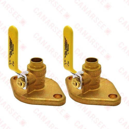 1/2" Sweat Isolator Flange Valve