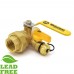 1” Sweat x NPT Threaded Union Ball Valve w/ Hose Drain, Full Port (Lead-Free)