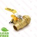 1” Sweat x NPT Threaded Union Ball Valve w/ Hose Drain, Full Port (Lead-Free)