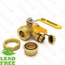 1” Sweat x NPT Threaded Union Ball Valve w/ Hose Drain, Full Port (Lead-Free)