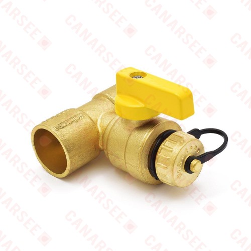 1” Sweat (C x C) T-Drain Valve (Lead Free)