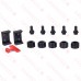 5-Port MiniBloc 1/2" PEX Crimp PolyAlloy Dual Manifold, (2) Hot  (3) Cold