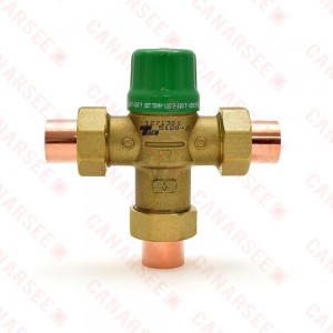 Taco 1/2” Union Sweat Mixing Valve (Lead-Free), ASSE 1070, 85F-120F Taco 1/2” Union Sweat Mixing Valve (Lead-Free), ASSE 1070, 85F-120F