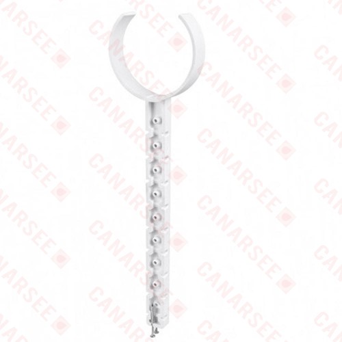 StickEmUp Vertical Support Hanger for 3" and 4" PVC/ABS Plastic DWV Pipe, w/ nails