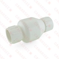 1-1/4” PVC Spring Check Valve, Solvent Weld, Sch. 40/80
