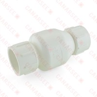 1-1/2” PVC Spring Check Valve, Solvent Weld, Sch. 40/80