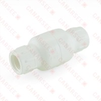1/2” PVC Spring Check Valve, FPT Threaded, Sch. 40/80
