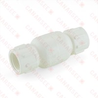 3/4” PVC Spring Check Valve, FPT Threaded, Sch. 40/80