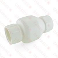 2” PVC Spring Check Valve, FPT Threaded, Sch. 40/80