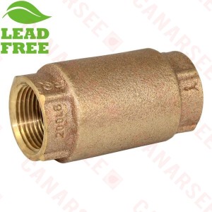 1-1/4” Threaded Spring Check Valve (Lead Free)
