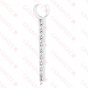 StickEmUp Vertical Support Hanger for 1-1/2" and 2" PVC/ABS Plastic DWV Pipe, w/ nails