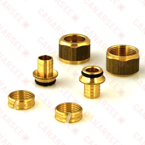 5/8" PEX (or PEX-AL-PEX) Radiator Compression Fittings (pair)
