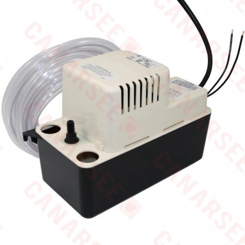 Little Giant Automatic Condensate Removal Pump w/ Safety Switch, Tubing, 6' Cord, 1/30HP, 115V Little Giant Automatic Condensate Removal Pump w/ Safety Switch, Tubing, 6' Cord, 1/30HP, 115V
