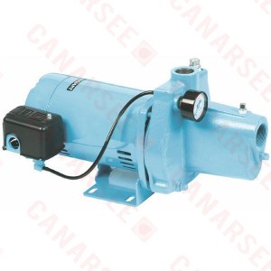 Shallow Well Jet Pump w/ Pressure Switch, 3/4HP, 115/230V, Cast Iron