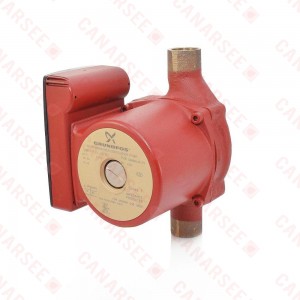 Grundfos 59896146 Bronze Circulator Pump, 3/4" Sweat, 1/25HP, 115V