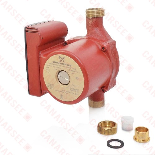 Grundfos 59896241 Bronze Circulator Pump w/ IFC, 3/4" Sweat, 1/25HP, 115V