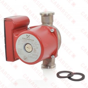 Grundfos 59896778 3-Speed Stainless Steel Circulator Pump w/ IFC, 1-1/4" Union, 1/6HP, 115V