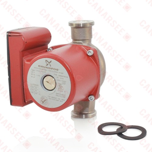 Grundfos 59896778 3-Speed Stainless Steel Circulator Pump w/ IFC, 1-1/4" Union, 1/6HP, 115V