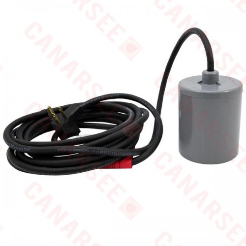 Piggyback Wide Angle Float Switch w/ 10ft cord, 13A max, 115/230V