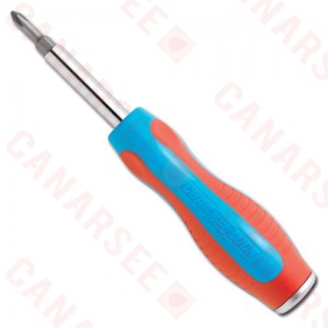 6-in-1 Multi-Bit Screwdriver (Slotted, Phillips, Nutdriver)