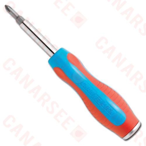 6-in-1 Multi-Bit Screwdriver (Slotted, Phillips, Nutdriver)