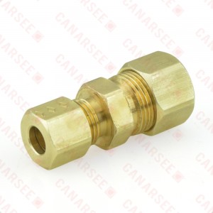 3/8" x 1/4" OD Compression Reducing Union, Lead-Free