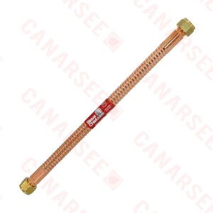 Sioux Chief 634-118 Water Heater Connector, Flexible, 18 Inch, Copper, 3/4" FIP x 3/4" FIP (Swivel)