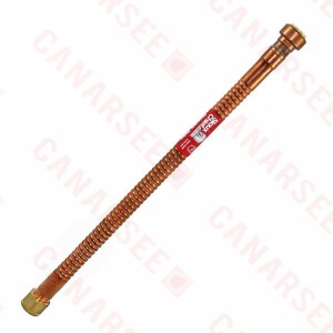 Sioux Chief 634Q418 Water Heater Connector, Flexible, 18 Inch, Copper, 3/4" Push-Fit x 3/4" FIP (Swivel)