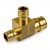 3/4" x 1/2" x 1/2" Expansion PEX Tee, LF Brass