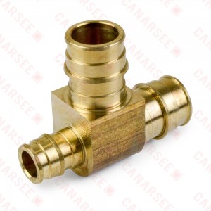 3/4" x 1/2" x 3/4" Expansion PEX Tee, LF Brass