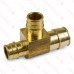 1" x 3/4" x 3/4" Expansion PEX Tee, LF Brass