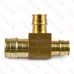 1" x 3/4" x 3/4" Expansion PEX Tee, LF Brass