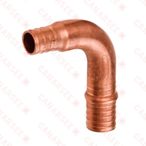 1" PEX x 3/4" PEX Reducing Elbow (Lead-Free Copper)