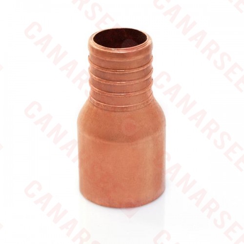 1” PEX x 1” Copper Pipe Adapter, Lead-Free, Copper