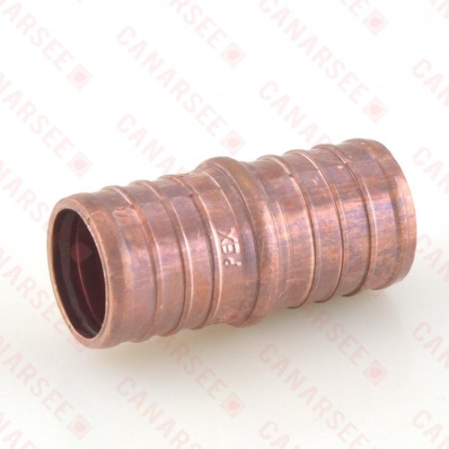 1” x 1” PEX Coupling, Lead-Free, Copper