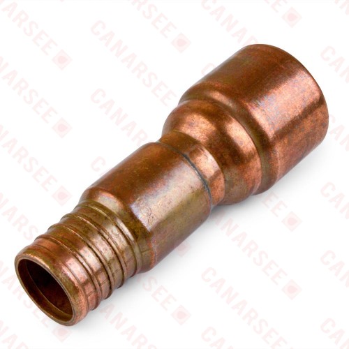 1" PEX x 3/4" PVC Adapter (Lead-Free)
