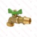 1/2” MIP Hose Bibb Ball Valve (1/4-Turn), Lead-Free
