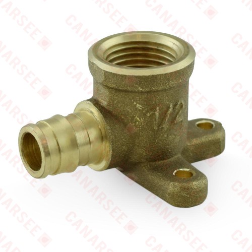 1/2” PEX-A x 1/2” Female Sweat Expansion Drop Ear Elbow, Lead-Free