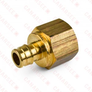 1/2" PEX x 3/4" Female Threaded F1960 Adapter, LF Brass