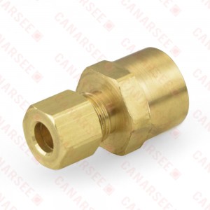1/4" OD x 1/4" FIP Threaded Compression Adapter, Lead-Free