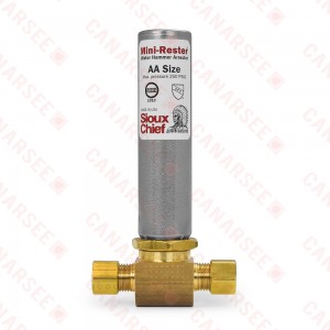 1/4" O.D. compr. Tee, Mini-Rester Water Hammer Arrestor (Lead-Free)