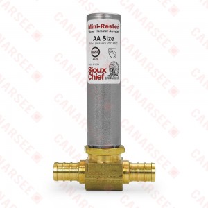 1/2" PEX Tee, Mini-Rester Water Hammer Arrestor (Lead-Free)