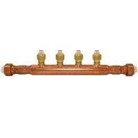 Sioux Chief 672Q0499 4-Branch Manifold, 3/4" x 1/2" Push-To-Connect x Open