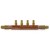 4-branch 1/2” PEX-A Copper Manifold, 3/4” PEX x Open, LF