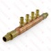 4-branch 1/2” PEX-A Copper Manifold, 3/4” PEX x Open, LF