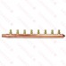 8-branch 1/2" PEX-A (F1960) Copper Manifold, 3/4" Male Sweat x Closed, LF